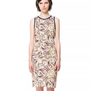 Zara Women - Size M, Paisley Sheath Dress